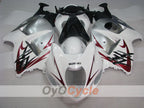 Kit de carénages à injection pour GSXR1300 Hayabusa 99-07 - Blanc, argenté - Style d'origine #OYO87902682