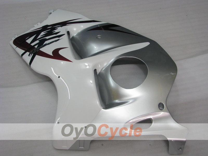 Kit de carénages à injection pour GSXR1300 Hayabusa 99-07 - Blanc, argenté - Style d'origine #OYO87902682