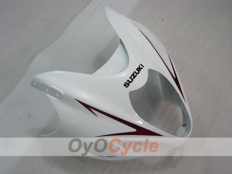 Kit de carénages à injection pour GSXR1300 Hayabusa 99-07 - Blanc, argenté - Style d'origine #OYO87902682