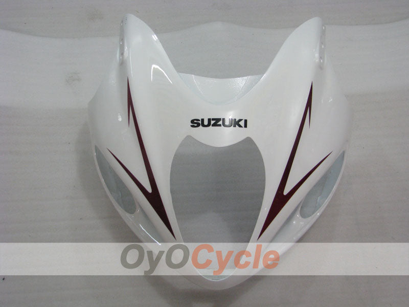 Kit de carénages à injection pour GSXR1300 Hayabusa 99-07 - Blanc, argenté - Style d'origine #OYO87902682