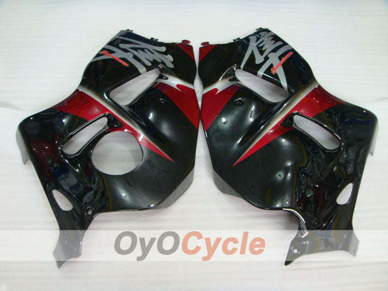 Kit de carénages à injection pour GSXR1300 Hayabusa 99-07 - Rouge, noir - Style d'origine #OYO87902692