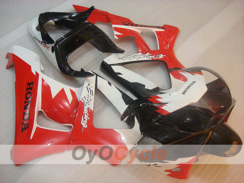 Kit de carénage injecté pour CBR900RR 929 de 00-01 - Rouge, noir - Erion Racing #OYO87902697
