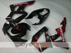 Kit de carénage injecté pour CBR900RR 929 de 00-01 - Rouge, noir - Flamme #OYO87902701