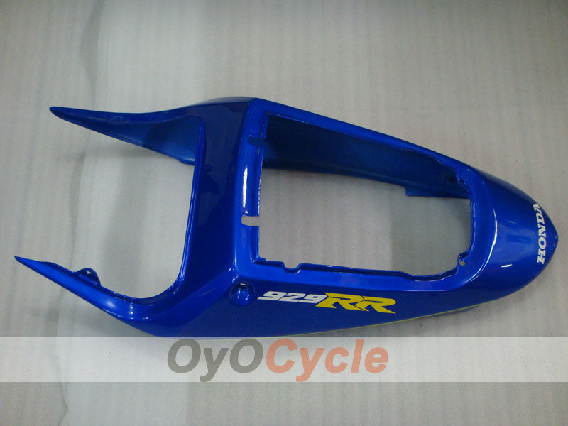 Kit de carénages moulés par injection pour CBR900RR 929 de 00-01 - Jaune, bleu - Movistar #OYO87902710