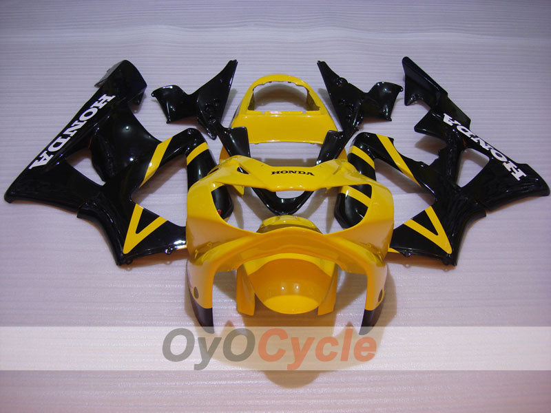 Kit de carénages moulés par injection pour CBR900RR 929 de 00-01 - Jaune, noir - Style d'origine #OYO87902712