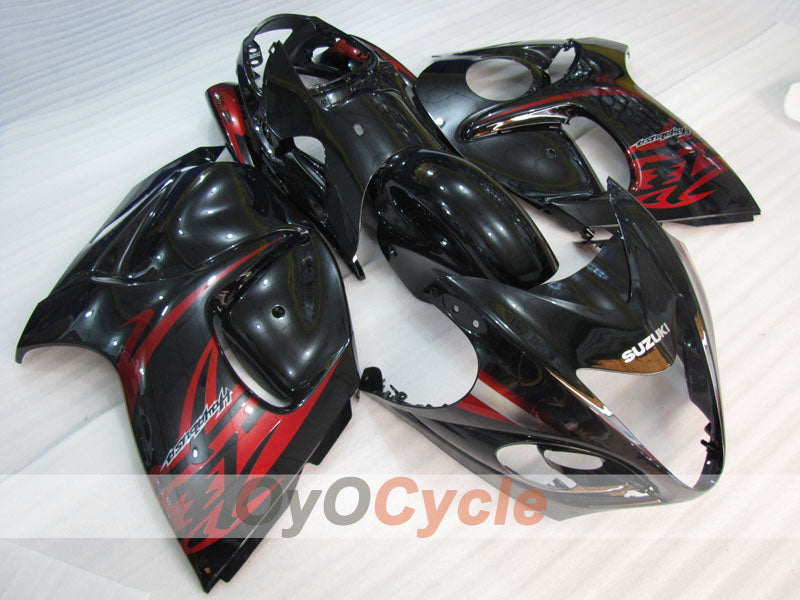 Kit de carénage à injection pour GSXR1300 Hayabusa 08-20 - Rouge, Noir - Flamme #OYO87904713 Image principale du produit