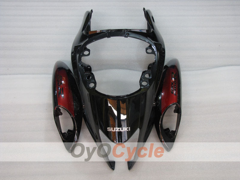 Kit de carénage à injection pour GSXR1300 Hayabusa 08-20 - Rouge, Noir - Flamme #OYO87904713