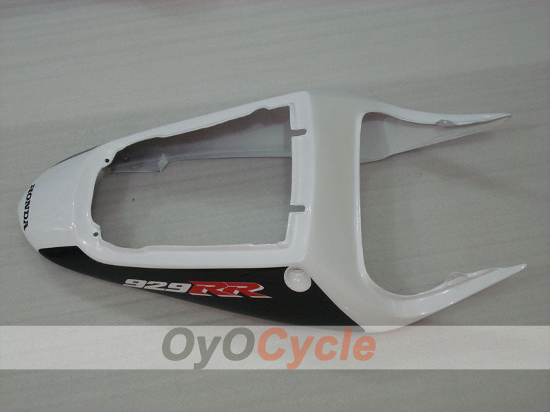 Kit de carénages moulés par injection pour CBR900RR 929 de 00-01 - Rouge, blanc - Style d'origine #OYO87902715