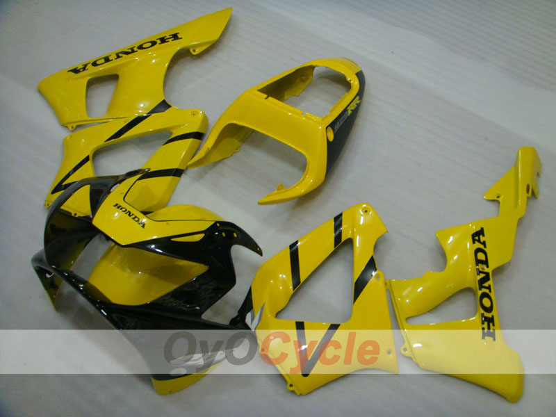 Kit de carénages moulés par injection pour CBR900RR 929 de 00-01 - Jaune, noir - Style d'origine #OYO87902716