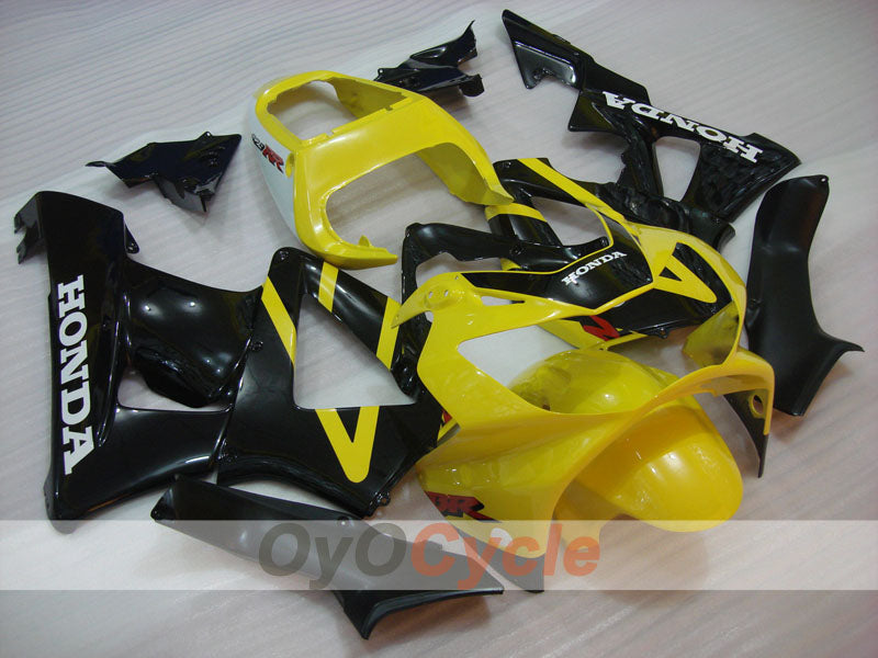 Kit de carénages moulés par injection pour CBR900RR 929 de 00-01 - Jaune, noir - Style d'origine #OYO87902717