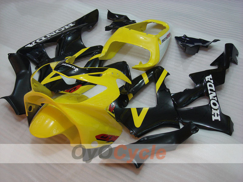 Kit de carénages moulés par injection pour CBR900RR 929 de 00-01 - Jaune, noir - Style d'origine #OYO87902717