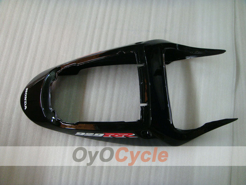 Kit de carénages moulés par injection pour CBR900RR 929 de 00-01 - Noir - Style d'origine #OYO87902718