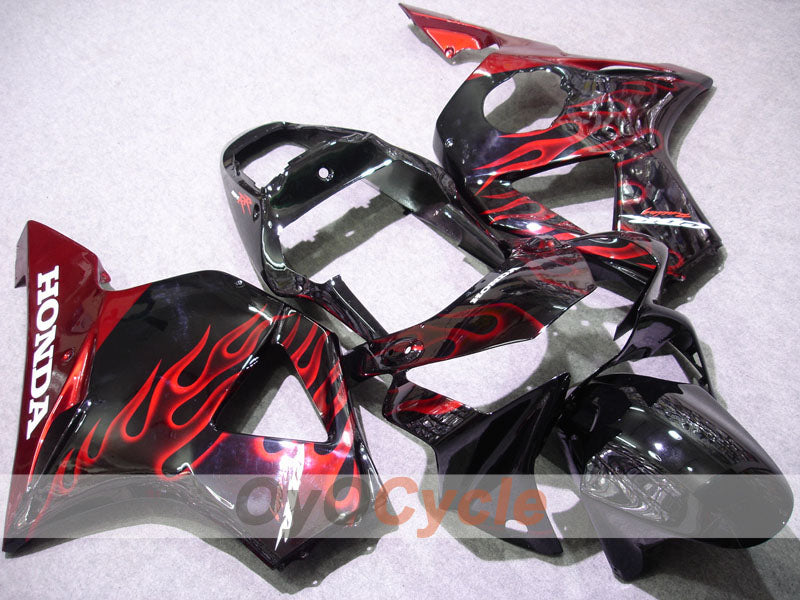 Kit de carénage à injection pour CBR900RR 954 02-03 - Rouge, Noir - Flamme #OYO87902730