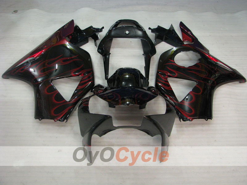 Kit de carénage à injection pour CBR900RR 954 02-03 - Rouge, Noir - Flamme #OYO87902731