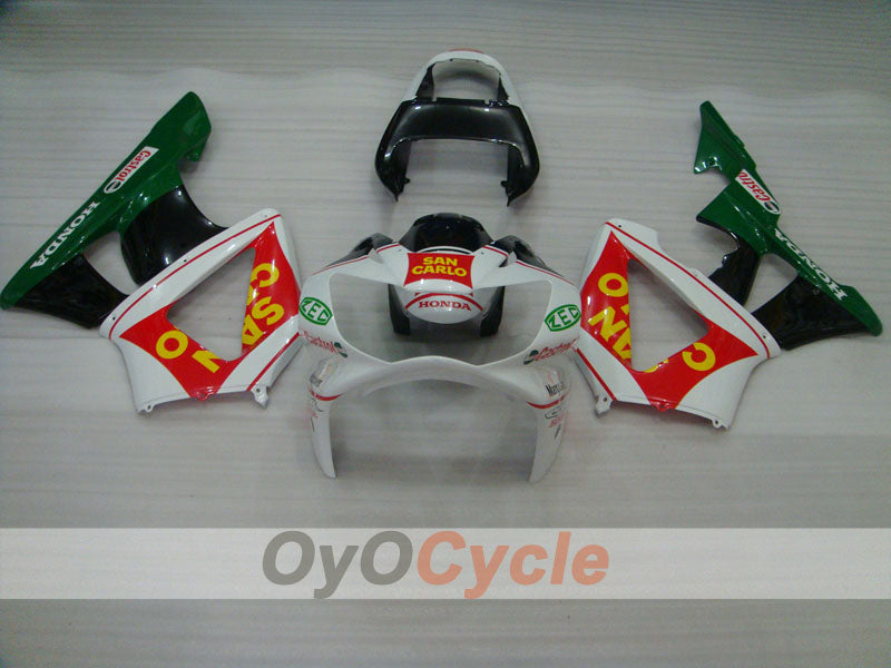 Kit de carénage à injection pour CBR900RR 929 00-01 - Rouge, Blanc - San Carlo #OYO87902739