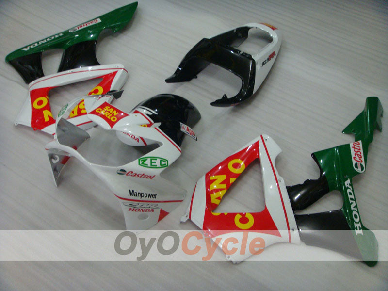 Kit de carénage à injection pour CBR900RR 929 00-01 - Rouge, Blanc - San Carlo #OYO87902739