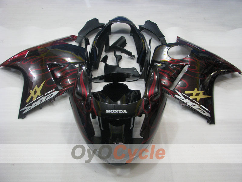 Kit de carénage à injection pour CBR1100XX 96-07 - Rouge, Noir - Flamme #OYO87902796 Image principale du produit