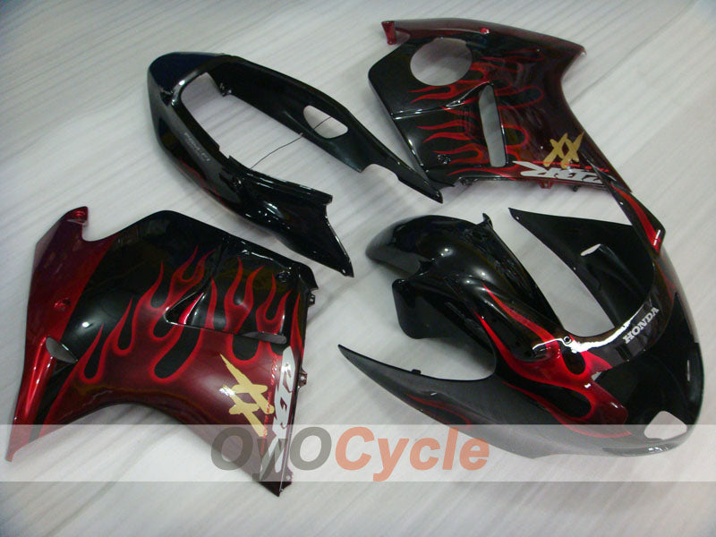 Kit de carénage à injection pour CBR1100XX 96-07 - Rouge, Noir - Flamme #OYO87902798