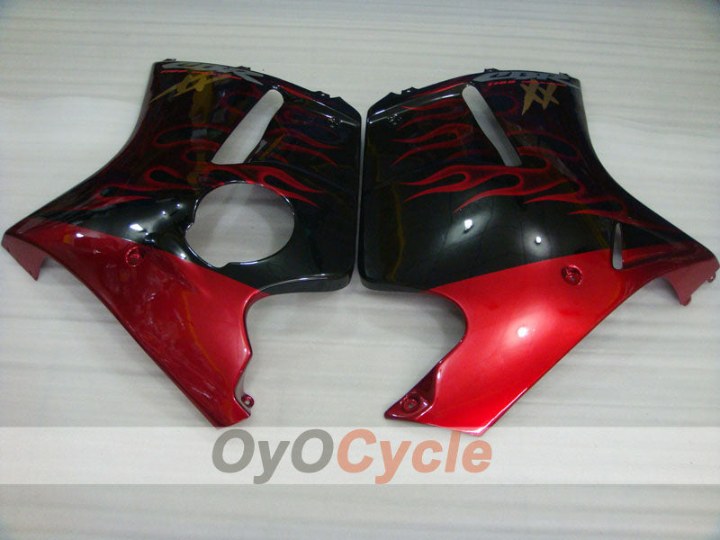 Kit de carénage à injection pour CBR1100XX 96-07 - Rouge, Noir - Flamme #OYO87902798