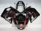 Kit de carénage à injection pour CBR1100XX 96-07 - Rouge, Noir - Flamme #OYO87902800