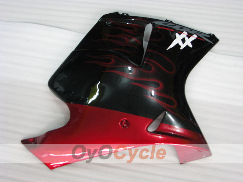 Kit de carénage à injection pour CBR1100XX 96-07 - Rouge, Noir - Flamme #OYO87902800