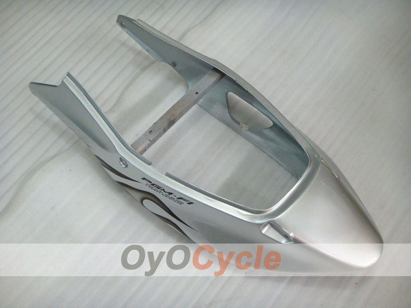Kit de carénage à injection pour CBR1100XX 96-07 - Noir, Argent - Flamme #OYO87902801