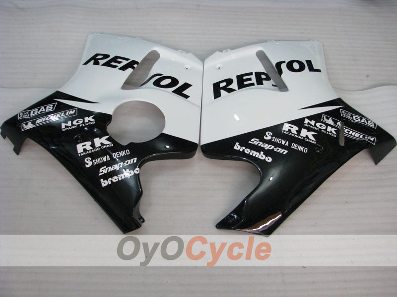 Kit de carénages à injection pour CBR1100XX 96-07 - Blanc, noir - Repsol #OYO87902817