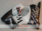 Kit de carénage à injection pour NINJA ZX-6R 00-02 - Blanc, Noir - MICHELIN, West #OYO87902818