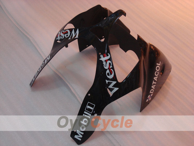 Kit de carénage à injection pour NINJA ZX-6R 00-02 - Blanc, Noir - MICHELIN, West #OYO87902818