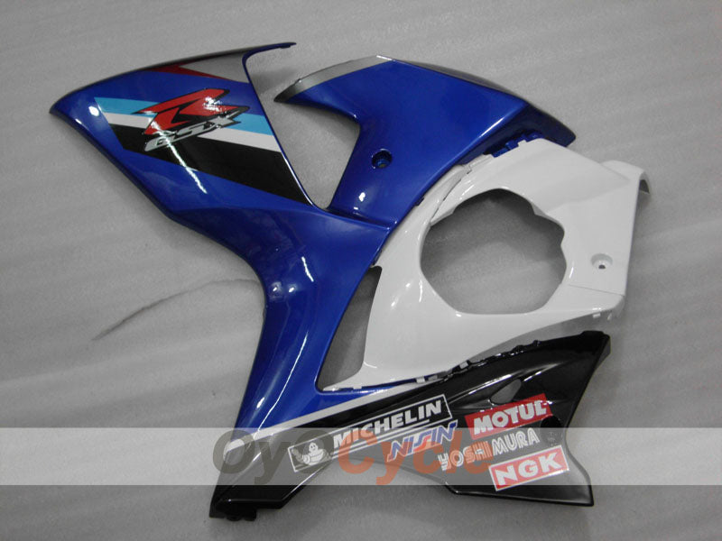 Kit de carénage à injection pour GSX R1000 09-16 - Bleu, Blanc - Style d'origine #OYO87902875