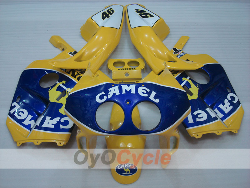 Kit de carénage à injection pour CBR250RR 90-94 - Jaune, Bleu - Camel #OYO87902908