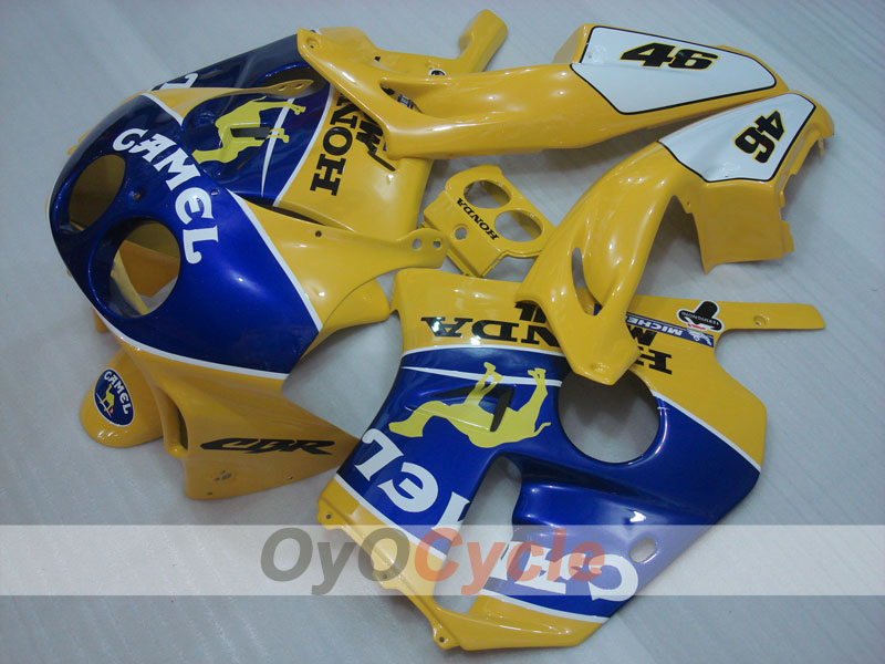 Kit de carénage à injection pour CBR250RR 90-94 - Jaune, Bleu - Camel #OYO87902908