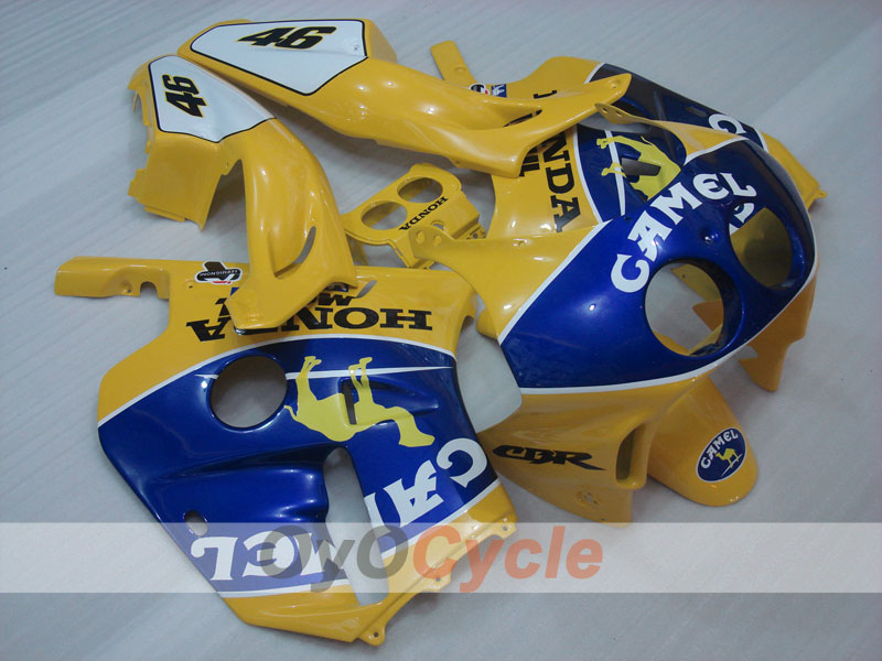 Kit de carénage à injection pour CBR250RR 90-94 - Jaune, Bleu - Camel #OYO87902908