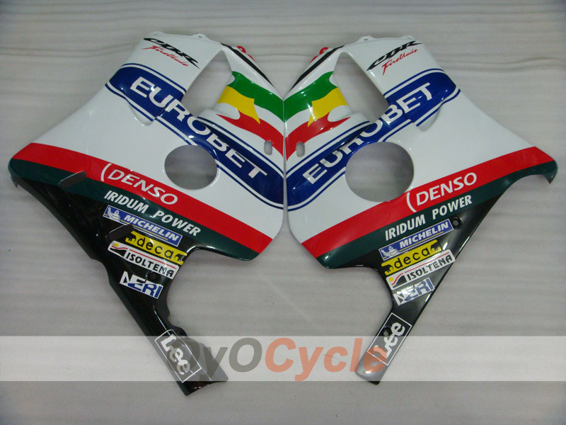 Kit de carénages injection pour CBR250RR 90-94 - Rouge, Blanc - Lee #OYO87902954