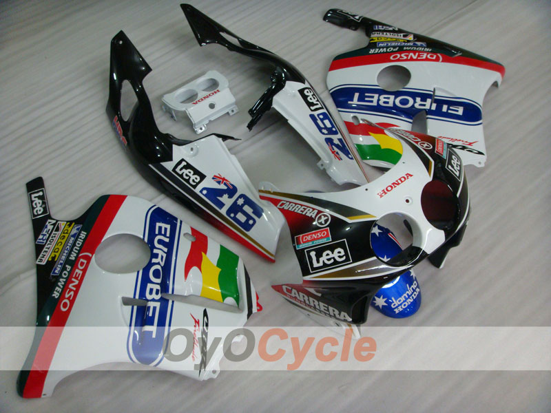 Kit de carénages injection pour CBR250RR 90-94 - Rouge, Blanc - Lee #OYO87902954