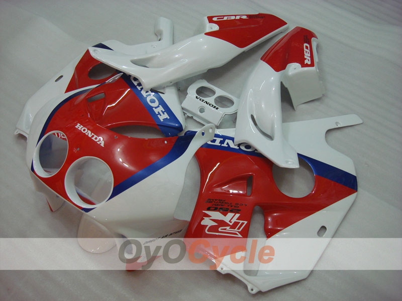 Kit de carénages injection pour CBR250RR 90-94 - Rouge, Blanc - Style usine #OYO87902961
