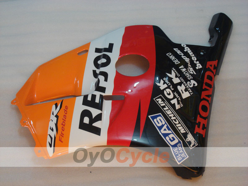 Kit de carénage à injection pour CBR250RR 90-94 - Rouge, orange - Repsol #OYO87902968