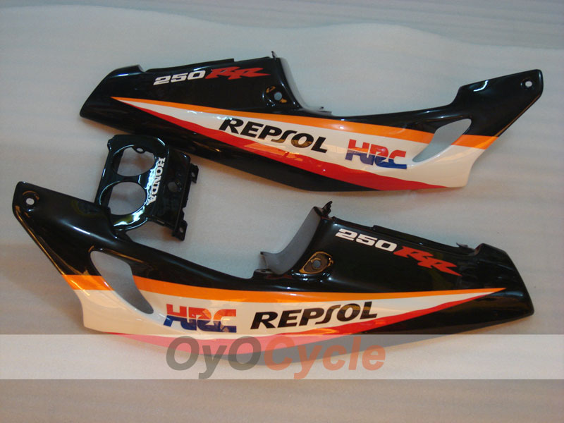 Kit de carénage à injection pour CBR250RR 90-94 - Rouge, orange - Repsol #OYO87902968