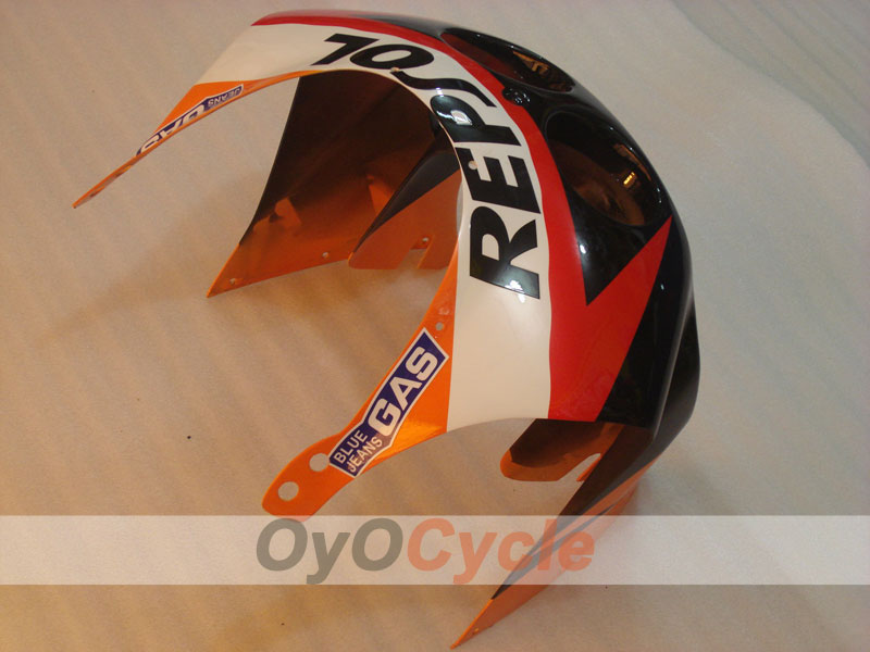 Kit de carénage à injection pour CBR250RR 90-94 - Rouge, orange - Repsol #OYO87902968