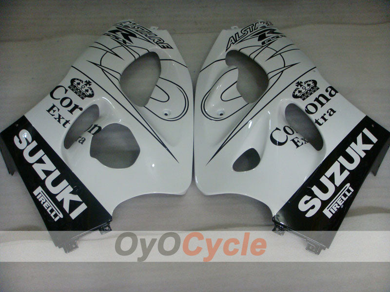 Kit de carénage pour Suzuki GSXR750 96-99 - Blanc, noir - Corona, MOTUL #OYO87902989