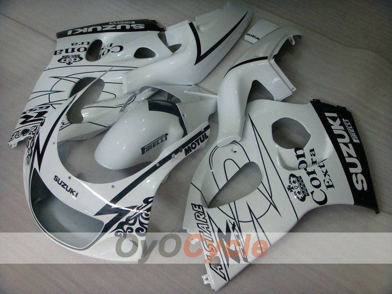 Kit de carénage pour Suzuki GSXR750 96-99 - Blanc, noir - Corona, MOTUL #OYO87902989