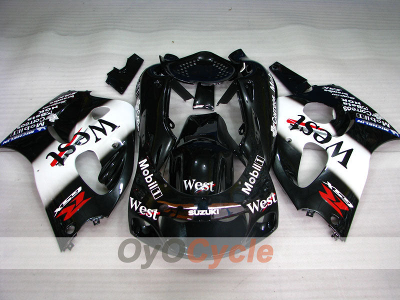 Kit de carénage pour Suzuki GSXR600 97-00 - Blanc, noir - West #OYO87902987 Image secondaire du produit