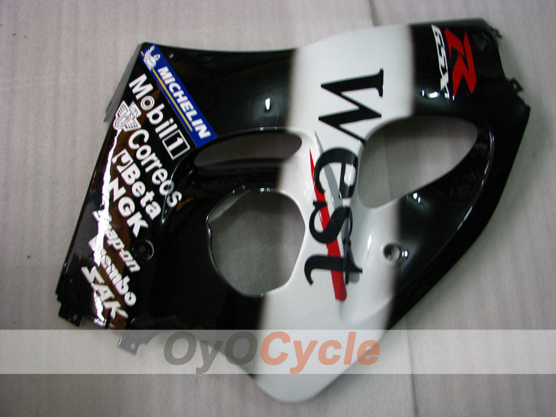 Kit de carénage pour Suzuki GSXR750 96-99 - Blanc, noir - West #OYO87903010