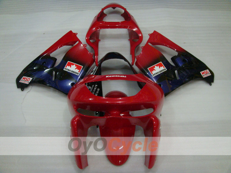 Kit de carénages pour NINJA ZX-9R 98-99 - Rouge, Noir - Style usine #OYO87903018