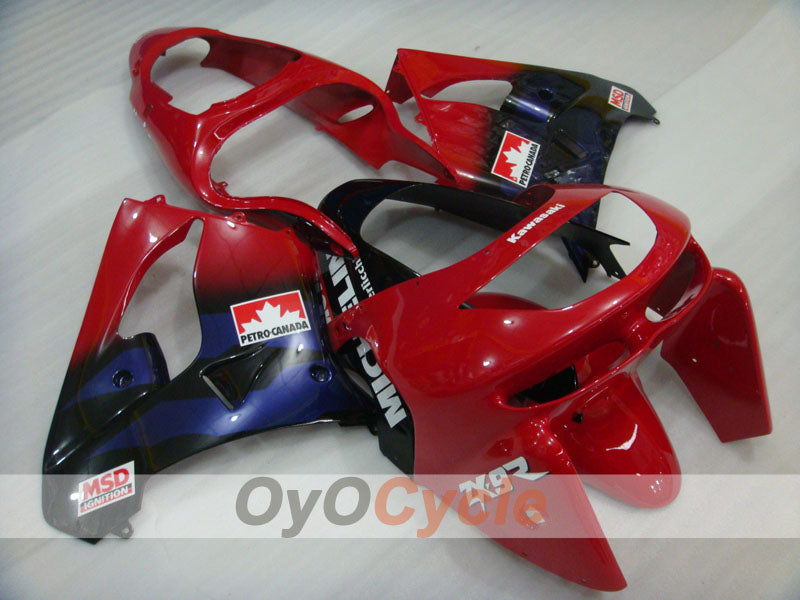 Kit de carénages pour NINJA ZX-9R 98-99 - Rouge, Noir - Style usine #OYO87903018 Image principale du produit
