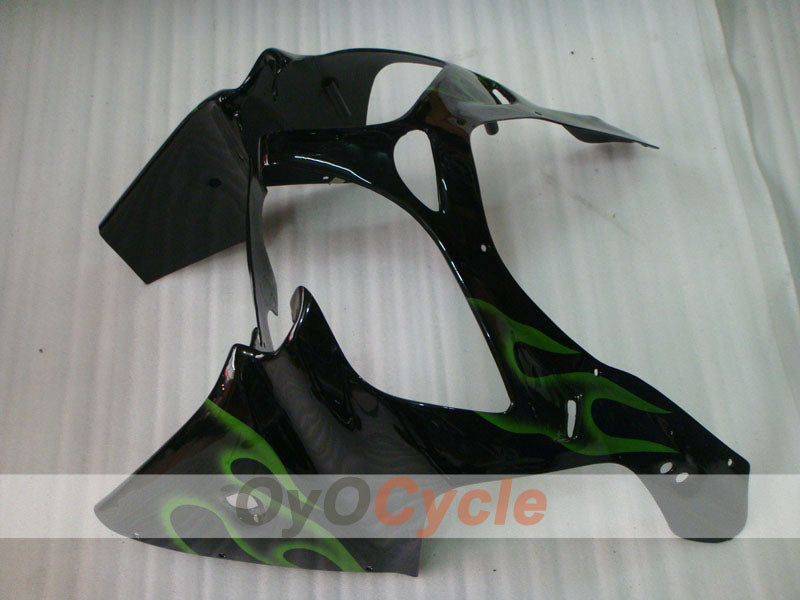 Kit de carénages pour NINJA ZX-9R 00-01 - Vert, Noir - Flamme #OYO87903026