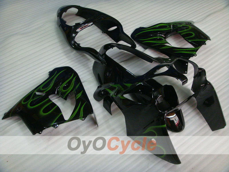 Kit de carénages pour NINJA ZX-9R 00-01 - Vert, Noir - Flamme #OYO87903026