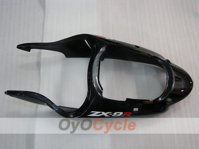 Kit de carénages pour NINJA ZX-9R 00-01 - Rouge, Noir - Flamme #OYO87903028
