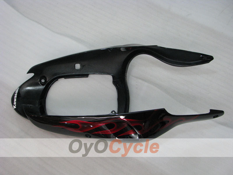 Kit de carénages pour NINJA ZX-9R 00-01 - Rouge, Noir - Flamme #OYO87903028