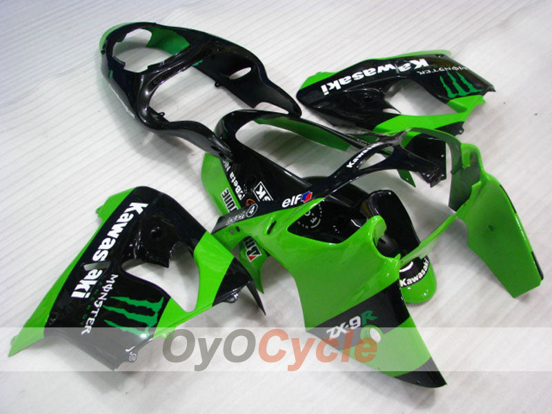 Kit de carénage pour NINJA ZX-9R 00-01 - Vert, noir - Monster #OYO87903031 Image principale du produit